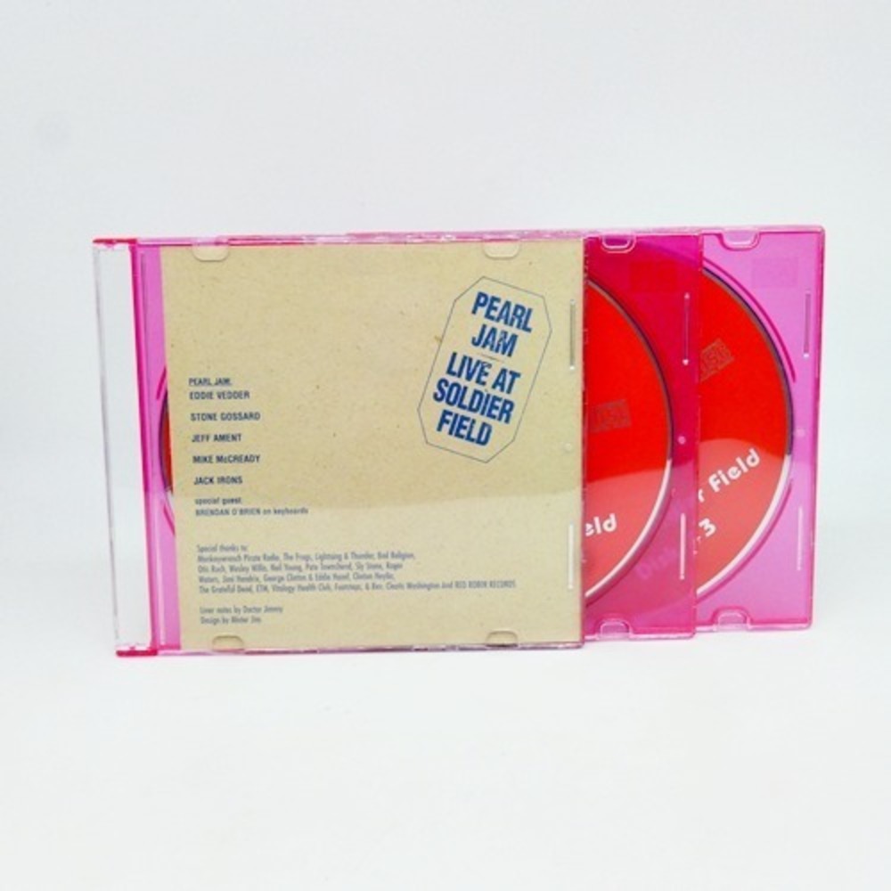 Pearl Jam 3 CD Live At Soldier Field 1995 Set, Red Robin Records RARE OOP HTF